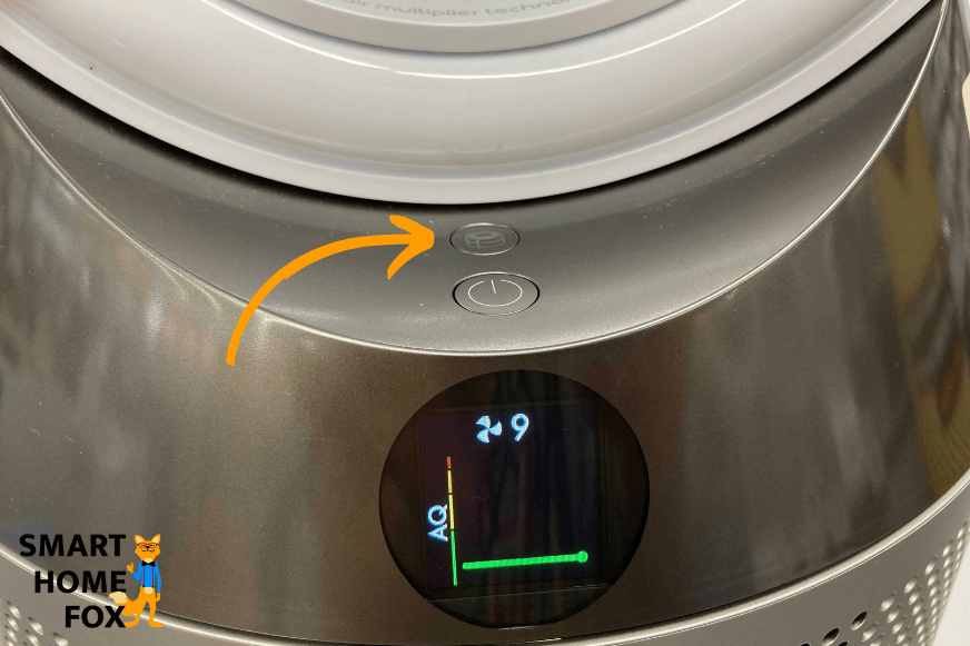 bouton nettoyage en profondeur dyson pure humidify cool ph01